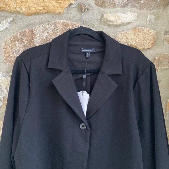 NWT Universal Standard Janelle Tailored Ponte Blazer Black $198 Large (22-24) - Picture 5 of 12